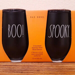 Rae Dunn 2 Insulated Wine Glasses